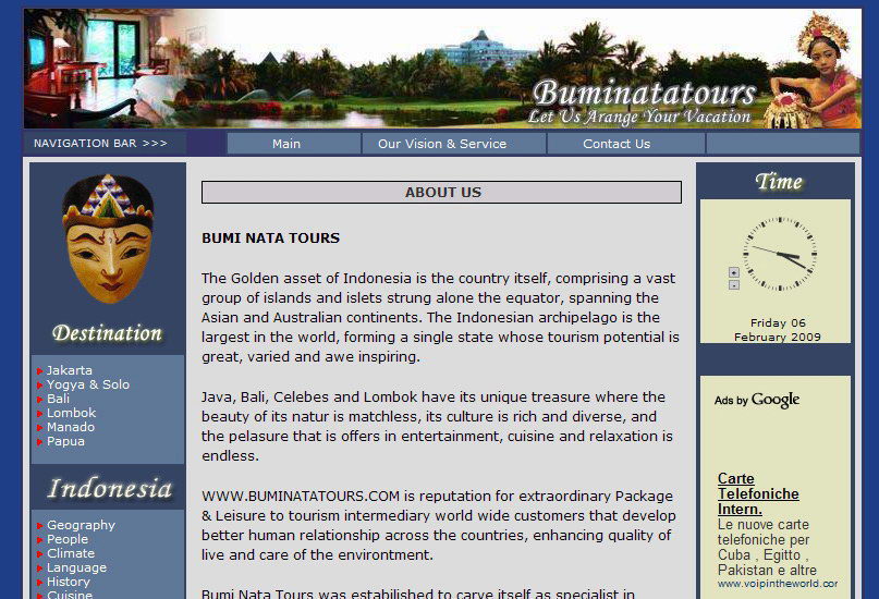 portfolio : Buminata tours