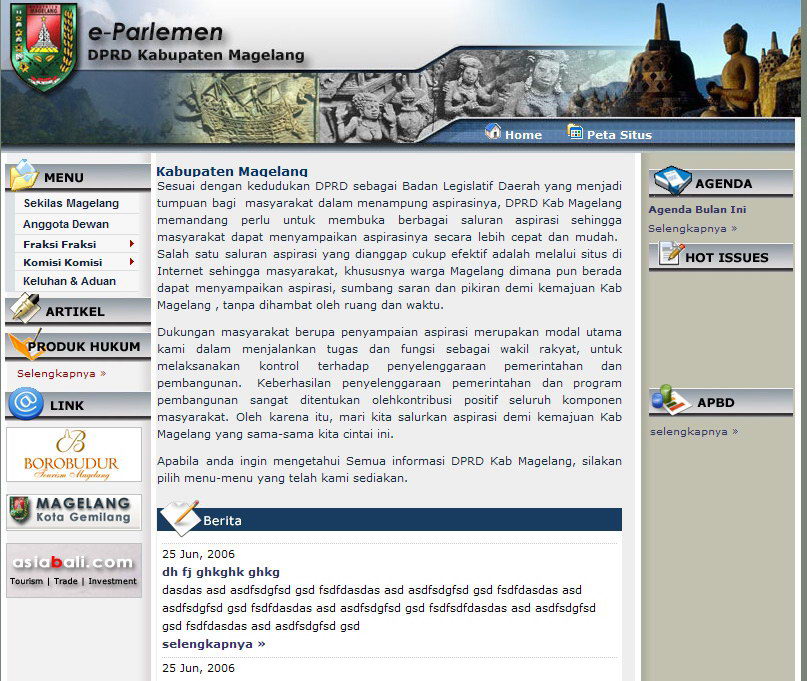 portfolio : DPRD Magelang kab.