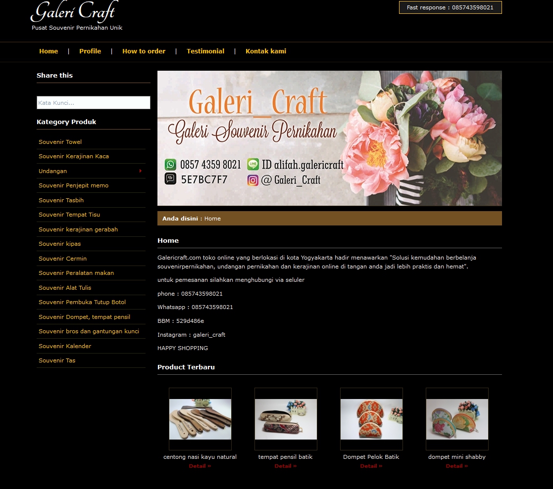 portfolio : Galeri Craft