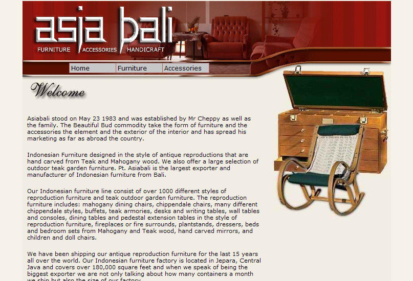 portfolio : asia bali furniture