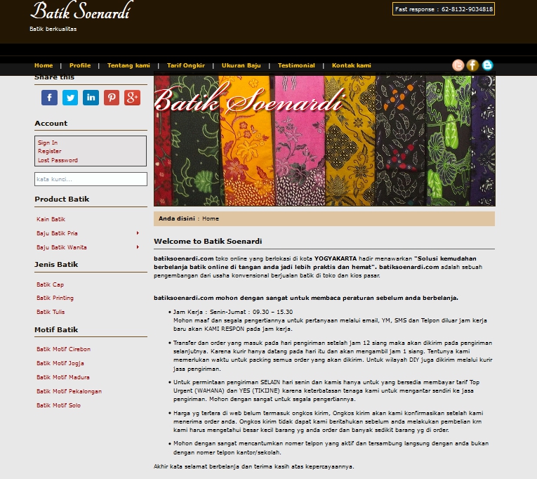 portfolio : batik Soenardi